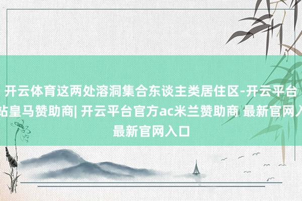 开云体育这两处溶洞集合东谈主类居住区-开云平台网站皇马赞助商| 开云平台官方ac米兰赞助商 最新官网入口