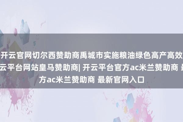 开云官网切尔西赞助商禹城市实施粮油绿色高产高效行动花式-开云平台网站皇马赞助商| 开云平台官方ac米兰赞助商 最新官网入口