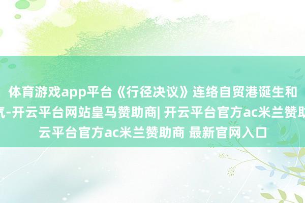 体育游戏app平台《行径决议》连络自贸港诞生和热带滨海城市脾气-开云平台网站皇马赞助商| 开云平台官方ac米兰赞助商 最新官网入口